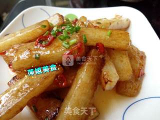 素炒山药的做法步骤：7