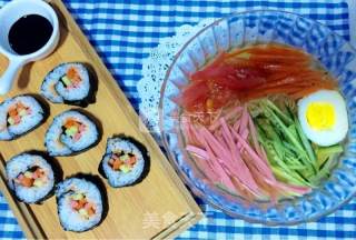 最佳拍档：冷面vs紫菜包饭的做法步骤：2