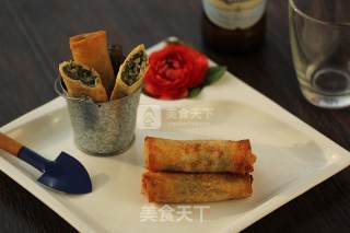 野芹菜春卷的做法步骤：11