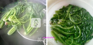 蒜香菠菜塔的做法步骤：2