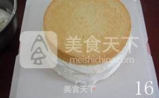 玫瑰花环蛋糕的做法步骤：16