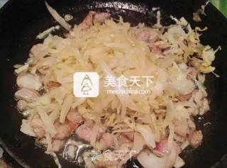 家庭版东北炒肉的做法步骤：7
