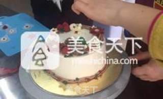 【圣诞蛋糕】---韩式裱花蛋糕三的做法步骤：14