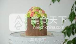 【花束小蛋糕】---男生裱花蛋糕的做法步骤：12