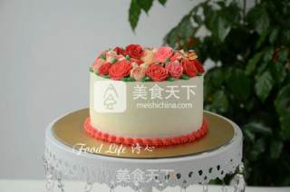 【韩式裱花蛋糕】的做法步骤：17