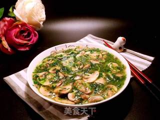 荠菜蘑菇的做法步骤：10
