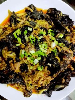 黄瓜木耳炒肉丝的做法步骤：7