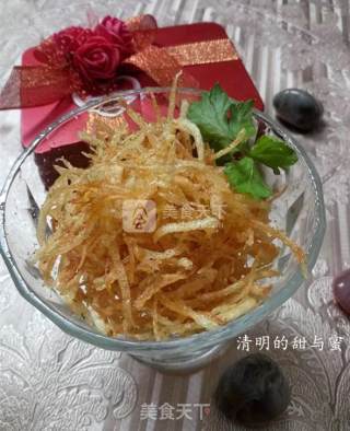舌尖上的跳动——椒盐土豆丝的做法步骤：5