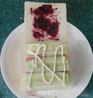 火腿芝士蛋三明治的做法步骤：6