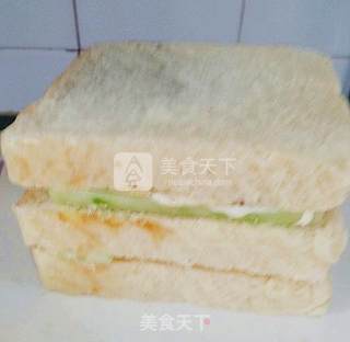 火腿芝士蛋三明治的做法步骤：9