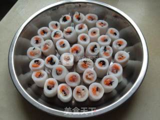 三丝蒸粉卷的做法步骤：9