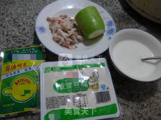 三丝豆腐羹的做法步骤：1