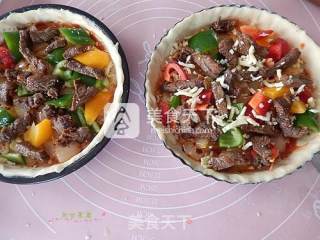 法式黑椒牛肉披萨的做法步骤：11