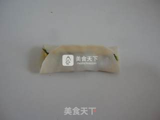 韭菜虾皮肉馅锅贴的做法步骤：7