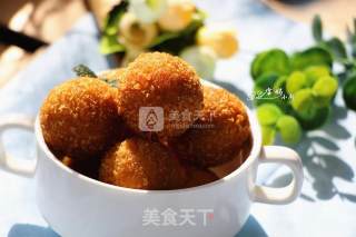 豆沙红薯丸的做法步骤：16
