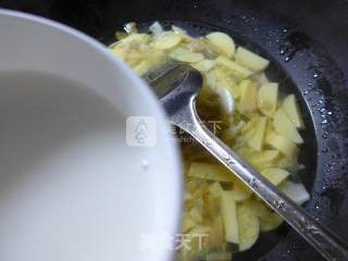榨菜丝雷笋樱玉豆腐羹的做法步骤：11