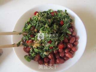香椿拌花生米的做法步骤：9