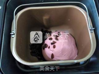 红曲葡萄干面包的做法步骤：12