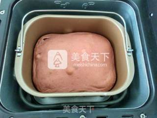 红曲葡萄干面包的做法步骤：15