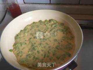 榆钱鸡蛋饼的做法步骤：11