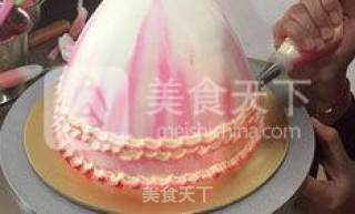 裙边芭比蛋糕的做法步骤：6