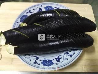 肉饼酱茄子的做法步骤：1
