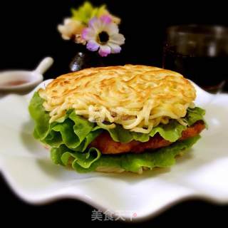 面饼汉堡的做法步骤：12
