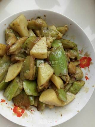 东北菜――茄子炖土豆的做法步骤：15