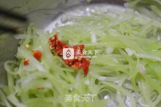 凉拌莴笋丝的做法步骤：7
