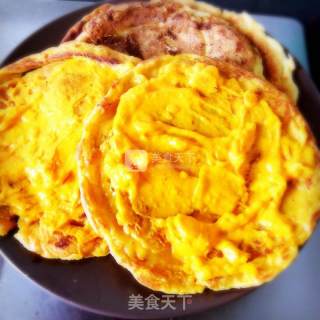 热带的浓郁-鸡蛋果/榴莲Pancake早餐的做法步骤：7