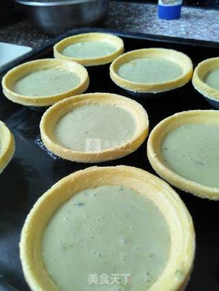 和风抹茶红豆蛋挞的做法步骤：7