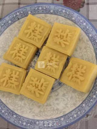 奶香绿豆糕的做法步骤：6