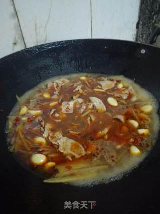 麻辣水煮肉片的做法步骤：8