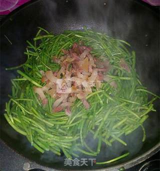 芦蒿炒咸肉的做法步骤：10