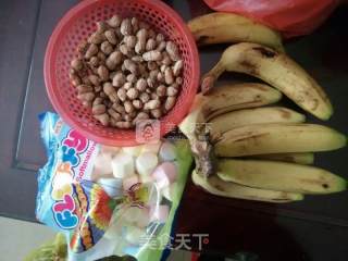 香蕉花生冻的做法步骤：1