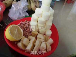 香蕉花生冻的做法步骤：2