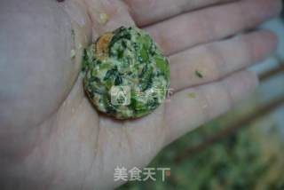 清爽的暖春菜——茼蒿炸丸子的做法步骤：4