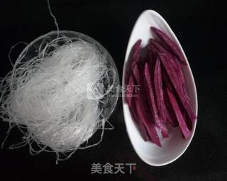 豆薯记－－豆粉紫薯两吃的做法步骤：2