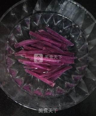 豆薯记－－豆粉紫薯两吃的做法步骤：4