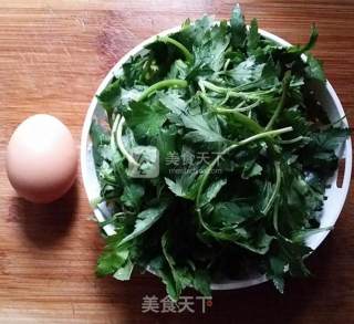 菊花叶鸡蛋汤的做法步骤：1