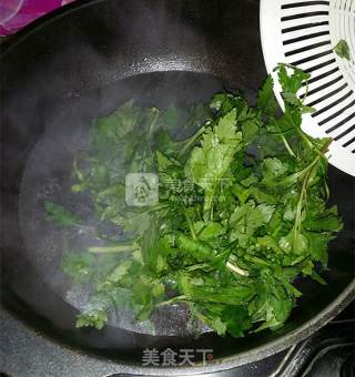 菊花叶鸡蛋汤的做法步骤：5
