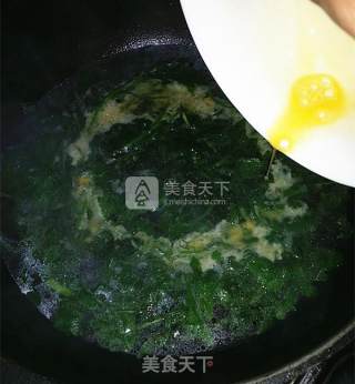 菊花叶鸡蛋汤的做法步骤：7