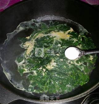 菊花叶鸡蛋汤的做法步骤：9