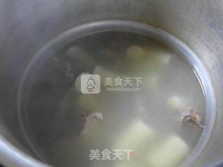 菜芯山药龙骨汤的做法步骤：6