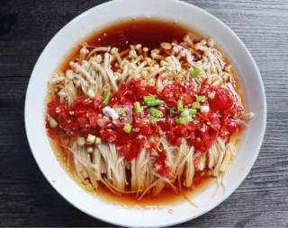 剁椒金针菇的做法步骤：4