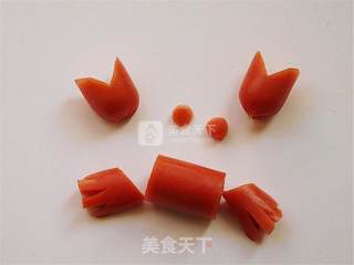 萌萌的小螃蟹趣味餐的做法步骤：6