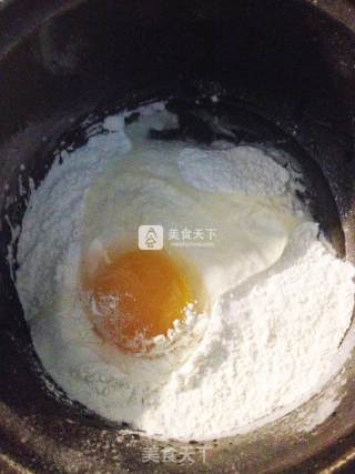 草头煎饼的做法步骤：4