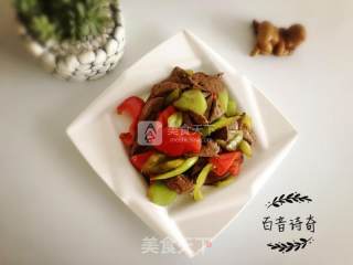 辣椒炒猪肝的做法步骤：8