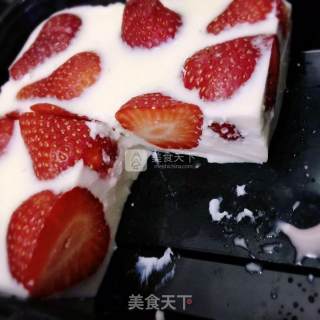 草莓牛奶生羊羹的做法步骤：10