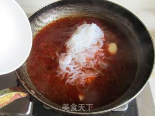 韭菜鸭血魔芋粉的做法步骤：7